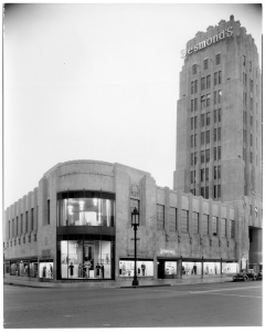 Desmond's building, circa 1930s. (Mott-Merge Collection; California State Library.)